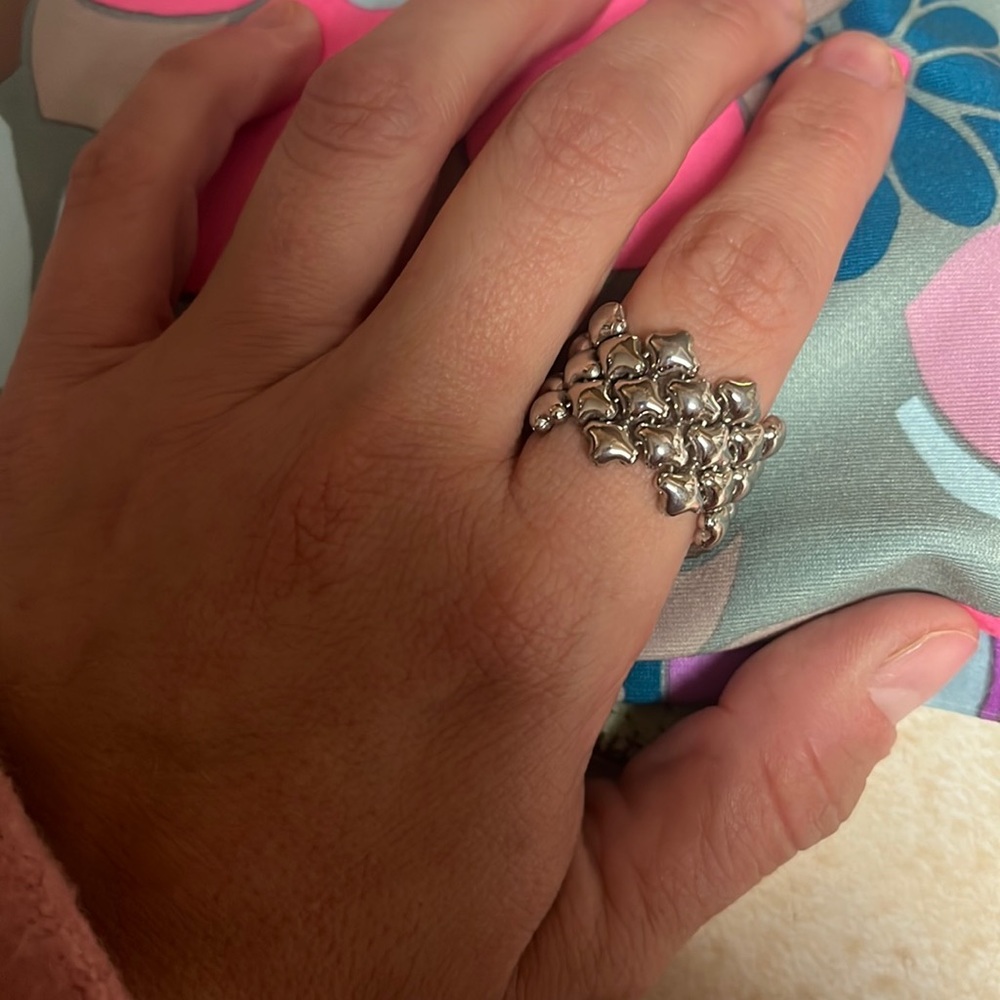 Sergio Gutierrez Liquid Metal Collection Ring ( Antique Silver)